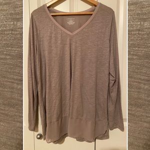 2/$20⭐️Lane Bryant metallic sparkle long sleeve T